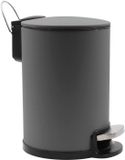 douceur METALINE Badkamerafvalemmer met stille sluiting, 3 l, grijs