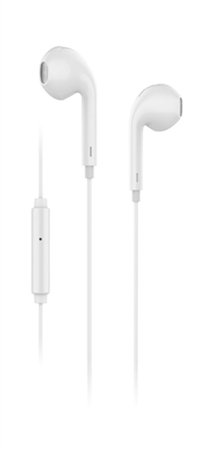 Elbe AU-B15-MIC In-Ear Headphones with Mic - White