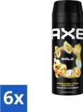 Ax Vaporisateur corporel Gold, 150 ml - Lot économique - 6 pièces