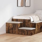 vidaXL Opbergkast - 2 stuks - Rook Eiken - 118 x 41 x 40 cm