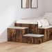 vidaXL Opbergkast - 2 stuks - Rook Eiken - 118 x 41 x 40 cm