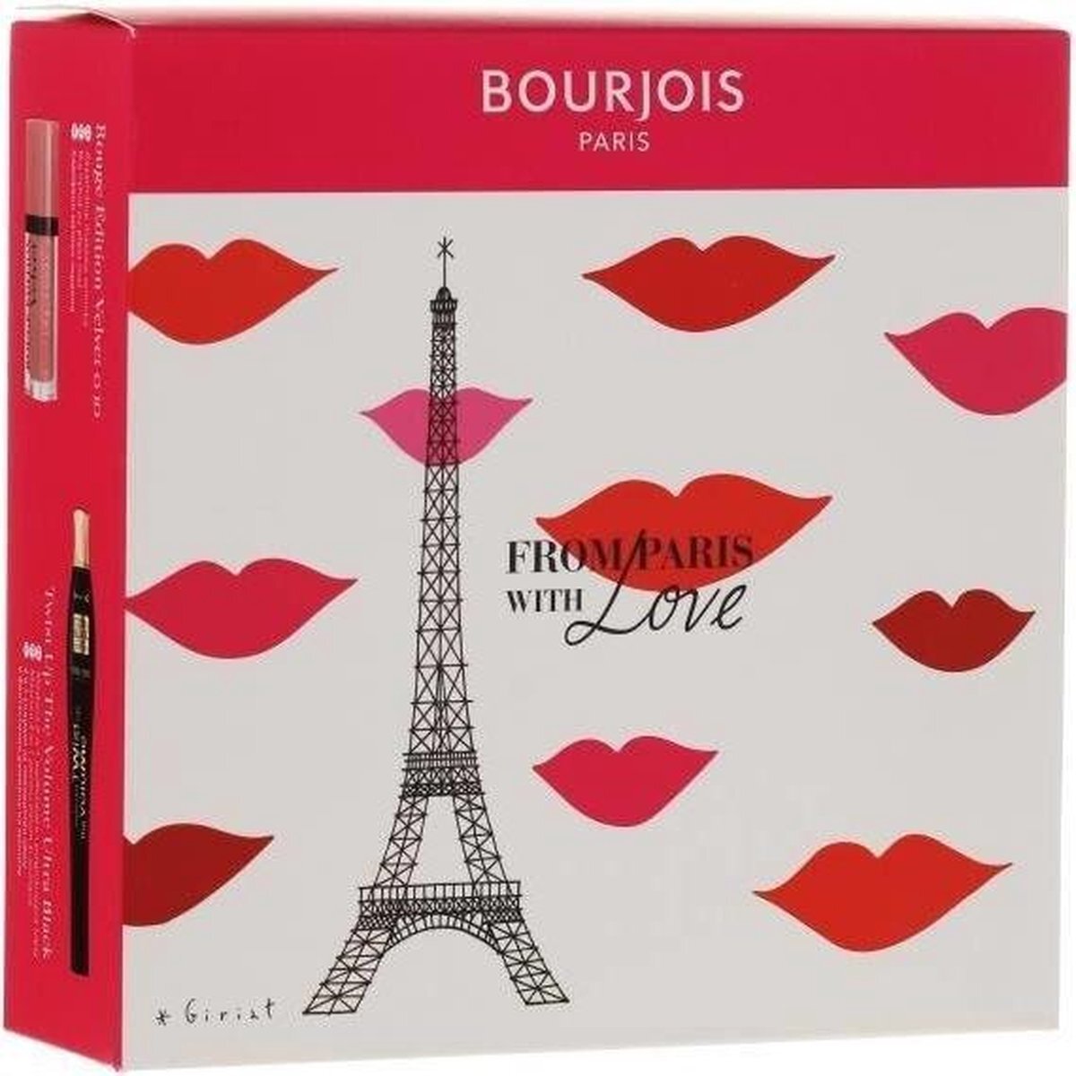 BOURJOIS PARIS From Paris With Love set Twist Up The Volume mascara Ultra Black 8ml + Rouge Edition matte lipstick 010 7.7ml