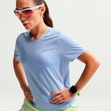 Nike Swift Hardloopshirt Dames - blauw, zilver, Maat L