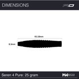 Red Dragon Seren Pure 4 90% - Dartpijlen