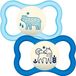 MAM Baby Dummy Nighttime 6+ Blue Silicone 2u