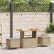 Maison Exclusive - Salon de jardin, 3 pièces, beige, en polyrotin
