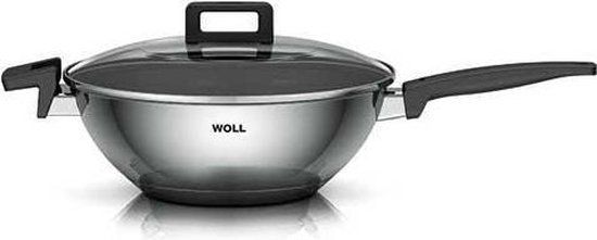 Woll Concept Wokpan - 30cm - Met Deksel - RVS - Inductie Geschikt