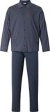 Gentlemen Klassieke heren pyjama 114296 doorknoop donkerblauw M