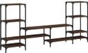 vidaXL meuble TV 206,5x28,5x95 cm bois d'ingénierie chêne brun
