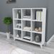 en.casa Boekenkast Svedala schap 100x88x20 cm wit