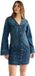 Wrangler Mod Lang Mouw Jurk Blauw S / 00 Vrouw