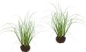 Kunstgras Shenzhen Haorui Industrial Technology Co., Ltd. Kunstgras in rijshout nestgras struikgrassen kunstgras kunstplant siergras groene planten decoratief gras graspollen siergras solitair gras decoratie gras arrangement decoratieve plant plant decoratie plant, 25 cm