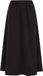 WE Fashion Dames midi rok katoenmix zwart XXL