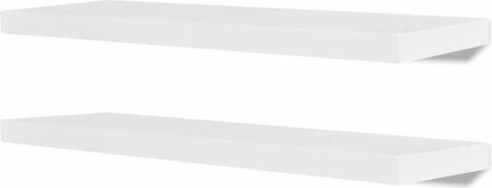 vidaXL Wandplanken 4 stuks 80 cm wit