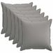 vidaXL - Housse de coussin - 6 pièces - BOIS - Gris nuage - 70 x 70 cm - Imitation lin