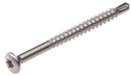 Proftec - Torx 10 Lenskop Glaslatschroeven - 3,2x30mm - Deeldraad - RVS-410 (200 stuks)