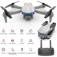 SZSMART Drone met afstandsbediening en 4K dubbele camera Levensduur batterij: 15 Min Grijs