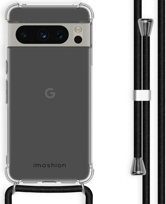 iMoshion Hoesje Google Pixel 8 Pro - Backcover met Koord - Zwart