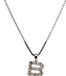 Orphelia Zilver Alphabet hanger met ketting 42 cm Zirconium