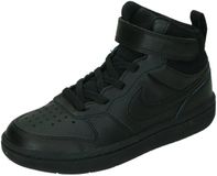 Nike Court Borough Mid 2 (GS) Sneakers Zwart Leer Unisex Kinderen Maat 29.5