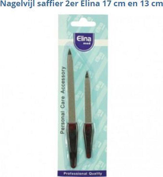 Elina Jean Products Nagelvijl saffier 2 stuks 17cm en 13cm