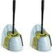 Forte Plastics Porte-brosse WC - 2 pièces - 45 cm - bleu/noir