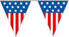Merkloos / Sans marque Espa Nv Vlaggenlijn USA - 3x - 5 meter - plastic - Amerika - United States - vlag - versiering - slingers - feestartikelen