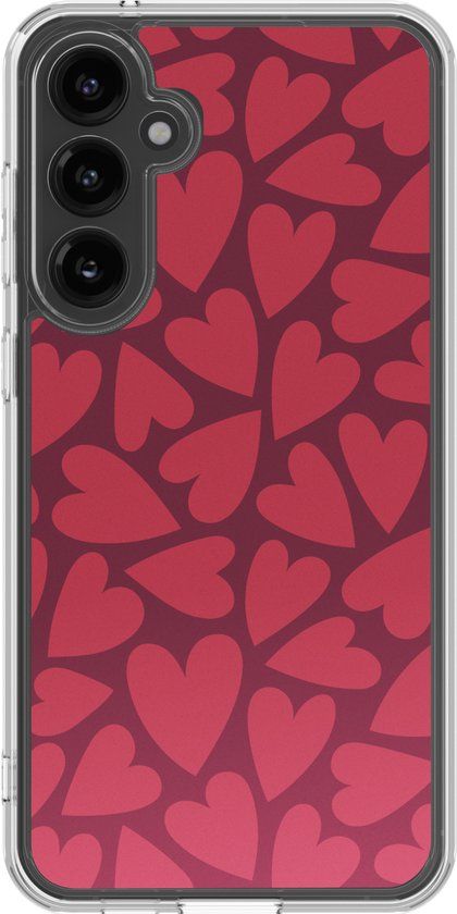 imoshion Hoesje - Geschikt voor Samsung Galaxy S23 FE - Design hoesje - Hearty Coral Dust