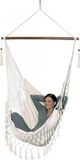 Brésilienne hamac fauteuil suspendu - jusqu'à 120 kg - blanc