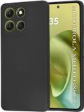 Techsuit Hoesje geschikt voor Motorola Moto G86 - Soft Flex Silicone Back Cover - Black