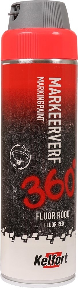 Kelfort Markeringsspray Fluor Rood - 500 ml - 1526291