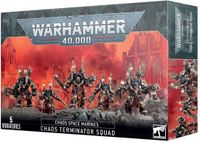 Games Workshop Warhammer 40,000 Space Marine du Chaos : Escouade de Terminators du Chaos