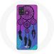 Maniacase Hoesjes voor Samsung Galaxy A51 4G Dream Catcher Zwart Blauw en Paarse Achtergrond