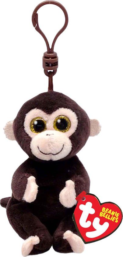 TY Beanie Babies Bellies Clip Knuffel Aapje Matteo 10 cm