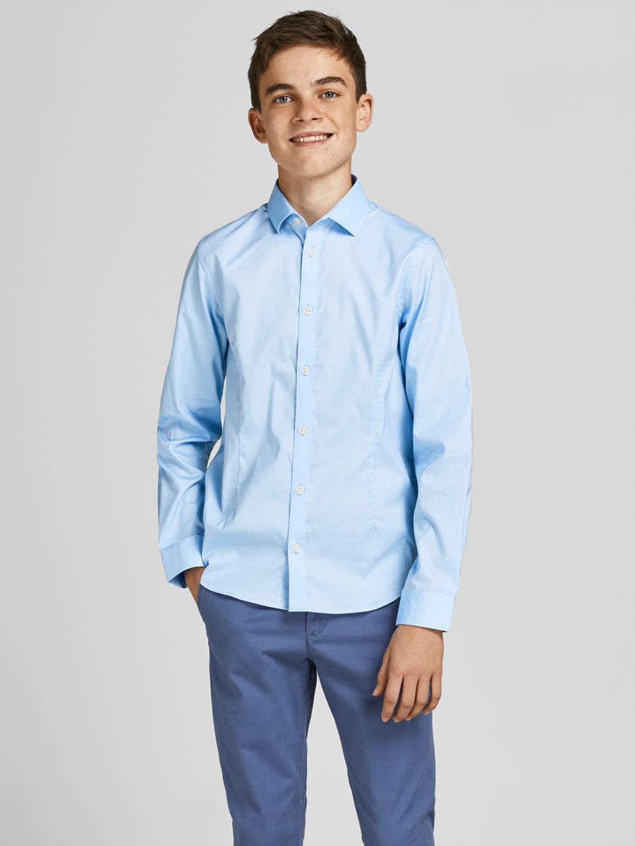 JACK&JONES JUNIOR JPRPARMA Shirt - Boys - Size 152 - Cashmere Blue