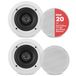 Pyle Luidsprekers - Plafondluidsprekers- Wandluidsprekers -Plafondspeakers - Inbouwluidsprekers voor Thuis - 2-Weg Midbass Woofer Luidsprekers – Set van 2 Speakers - 250 Watt