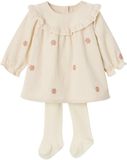 Vertbaudet Ensemble robe et collant nouveau-né