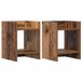 vidaXL Plantenstandaard 2 stuks oud hout 30 x 30 x 40 cm bewerkt hout