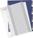 Leitz Personaliseerbare tabbladen, 1-20, A4, 6 stuks, Assortiment aan kleuren