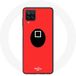 Maniacase Etui voor Samsung Galaxy A12 Inktvis Game masker soldaat Vierkant