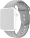 By Qubix - Siliconen sportbandje - Grijs - Dubbele druksluiting - Geschikt voor Apple Watch 38mm / 40mm / 41mm / 42mm