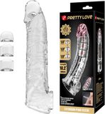 Pretty Love Verlengende Penis Sleeve - 26 cm - Transparant