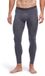 FALKE Daily ClimaWool Long broek van onderlaag heren grijs - maat M