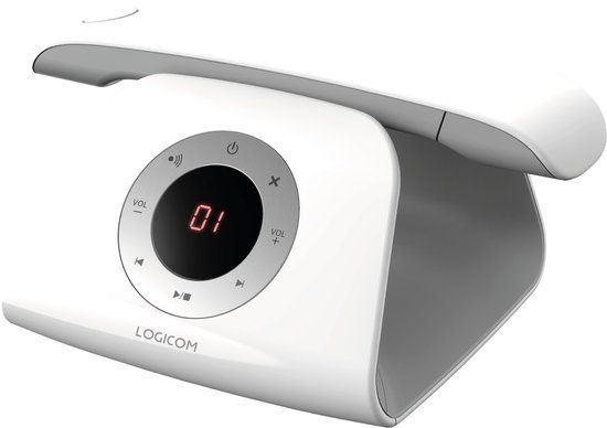 Logicom Retro 2 - DECT Draadloze Telefoon - Wit - Antwoordapparaat
