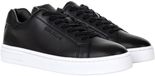 Armani Exchange Vrouwen Lage Sneakers Zwart Leer Maat 37