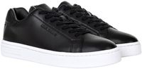 Armani Exchange Vrouwen Lage Sneakers Zwart Leer Maat 37