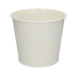 Pot de fleur, zinc, blanc cassé, Ø 17 cm