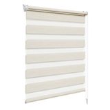 WOLTU Duo Rolgordijn Zonder Boren, 75x150 cm, Beuken