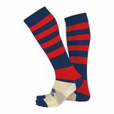 Errea Zone Calza 2003 Sokken - Blauw - Gestreept - Unisex - Hoog - Polyester - One Size