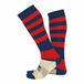 Errea Zone Calza 2003 Sokken - Blauw - Gestreept - Unisex - Hoog - Polyester - One Size
